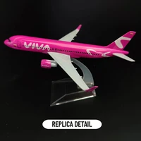 1:400 Scale Metal Aviation Replica Viva Air Aircraft Model Diecast Airplane Miniature Xmas Kids Room Decor Gift Toys for Boys 2