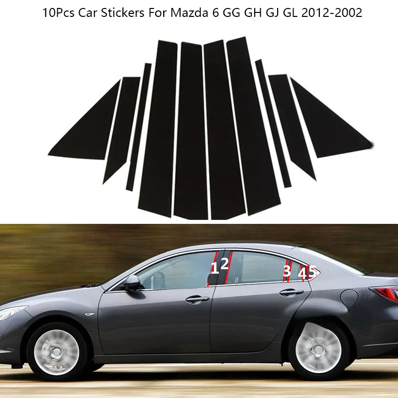 

10 шт., Центральная средняя Колонка для автомобиля Mazda 6 GG GH GJ GL 2012-2002