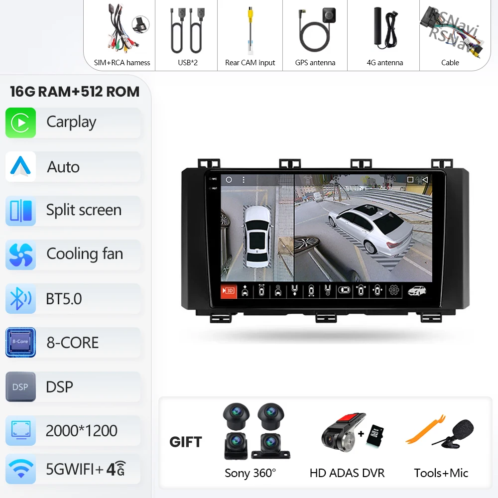 2K 16G-512G 360 DVR