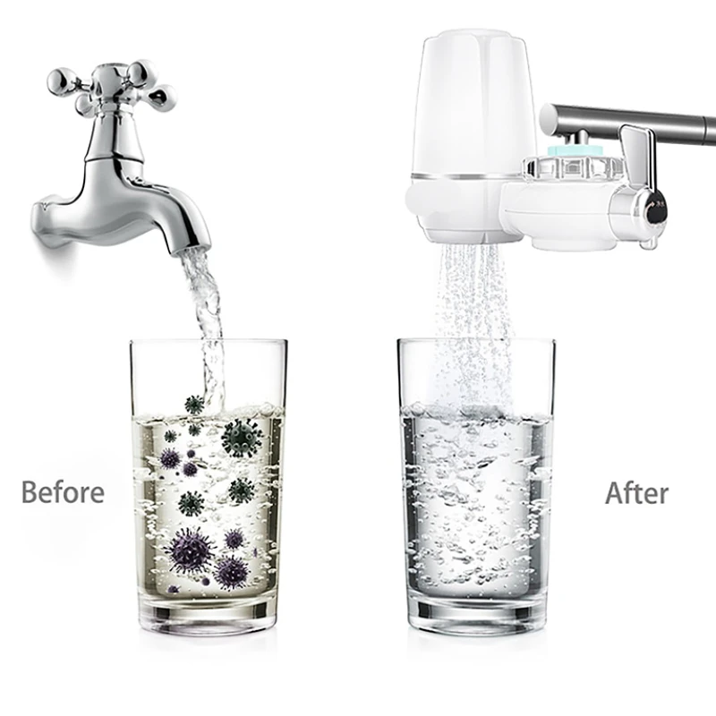 Kitchen Faucet Tap Water Filter Cartridges Water Purifier Activated Carbon Ultrafiltration Composite Filter Element