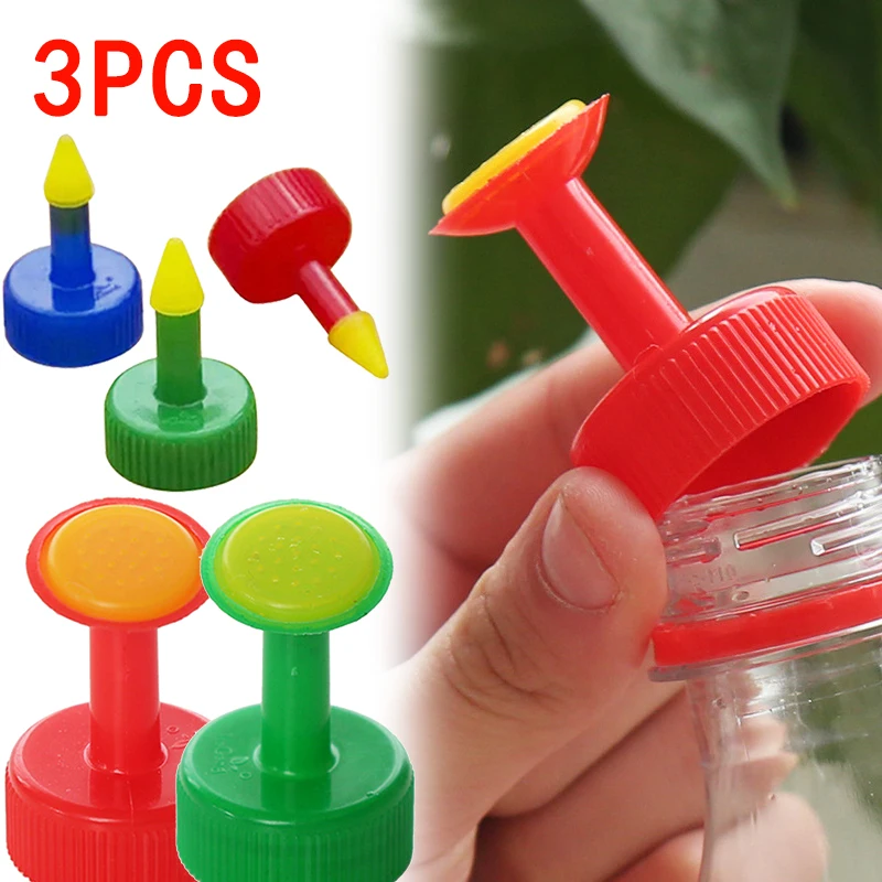 3pcs Garden Plant Watering Irrigation Sprinkler Bottle Cap Nozzle Irrigation Head Suitable For