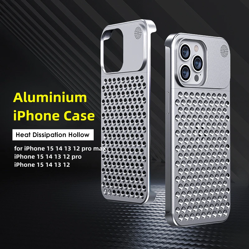 Guscio In Alluminio Iphone 14 15 Pro Max Dissipazione Del Calore E Protezione Anticaduta Per Apple 13 13 Pro 13 Promax 14 14 Pro