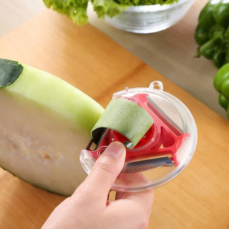 3 In 1 Multifunction Peeler Set Slicer Stainless Steel Peeled Shredder Sliced Strips Eather Blade Grater Kitchen Tools |
