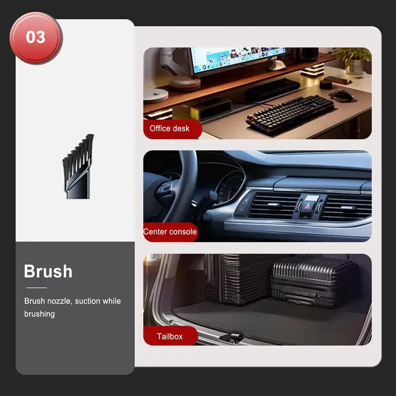 Mini Car Vacuum Cleaner Wireless Handheld Portable Cleaner for Home Appliance Poweful Cleaning Machine Car for Keyboard