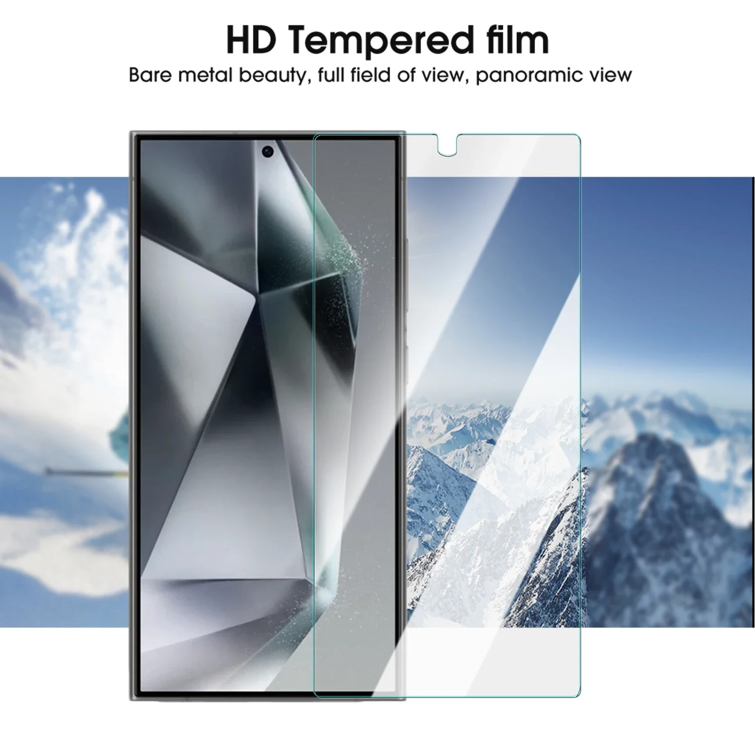 Ultra Clear Tempered Glass Fingerprint Unlock Screen Protector - Anti-Scratch Premium Film