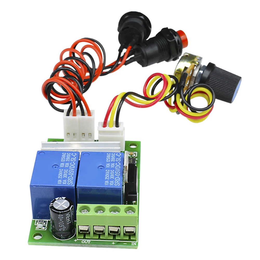 DC 6-24V 3A 21kHz PWM DC Motor Speed Regulator Controller Adjustable Speed Control Reversible Switch Relay Module 12V 24V 1203BS