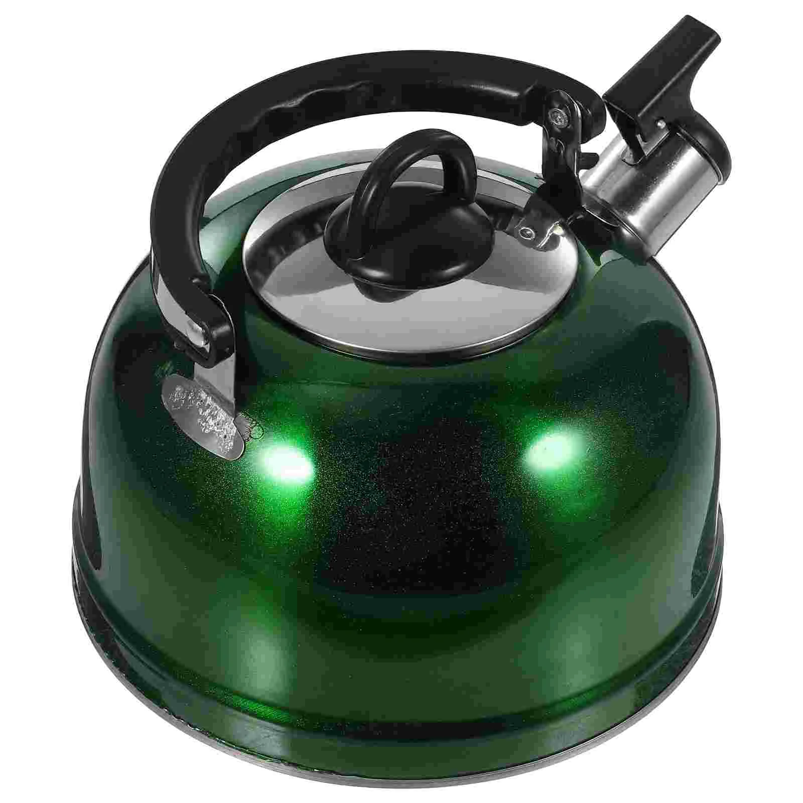 

Stovetop Whistling Tea Kettle Stainless Steel Hot Water Boiling Teapot Ergonomic Handle Coffee Boiler Home Kitchen Purple