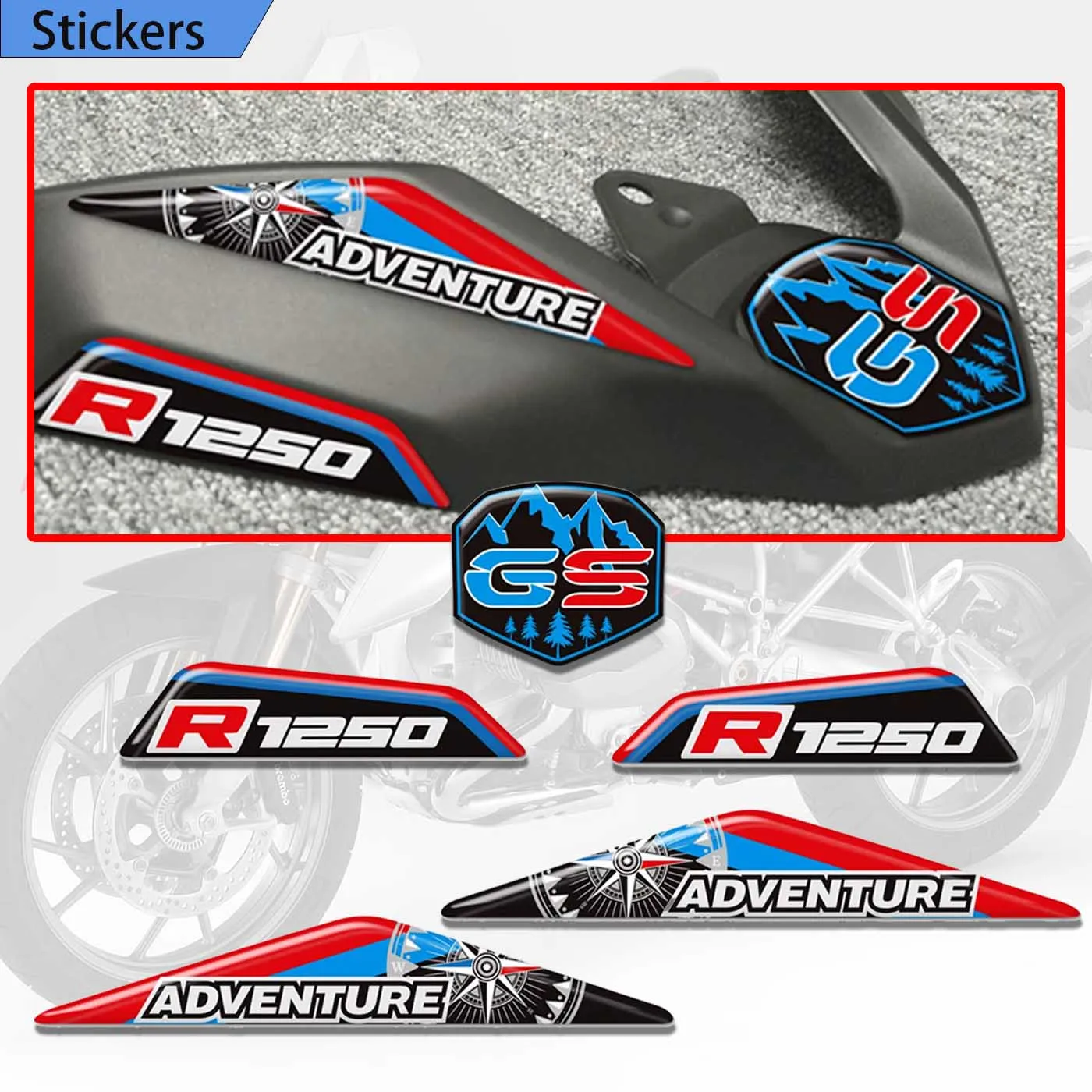 Motorcycle Stickers Adventure Front Beak Fairing Extension Wheel Extender Cover For BMW R1250GS LC ADV R 1250 GS HP 2023 new in wireless hdmi extender kit hd 1080p 50m 5 8g audio video transmitter and receiver for camera ps4 to tv projector