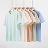 Men's 230g Heavy Cotton Short-sleeved T-shirt Men Pure Cotton Loose Solid Color Bottoming Shirt Trendy Man T-shirt Tops Clothes 2 Men's 230g Heavy Cotton Short-sleeved T-shirt Men Pure Cotton Loose Solid Color Bottoming Shirt Trendy Man T-shirt Tops Clothes 2