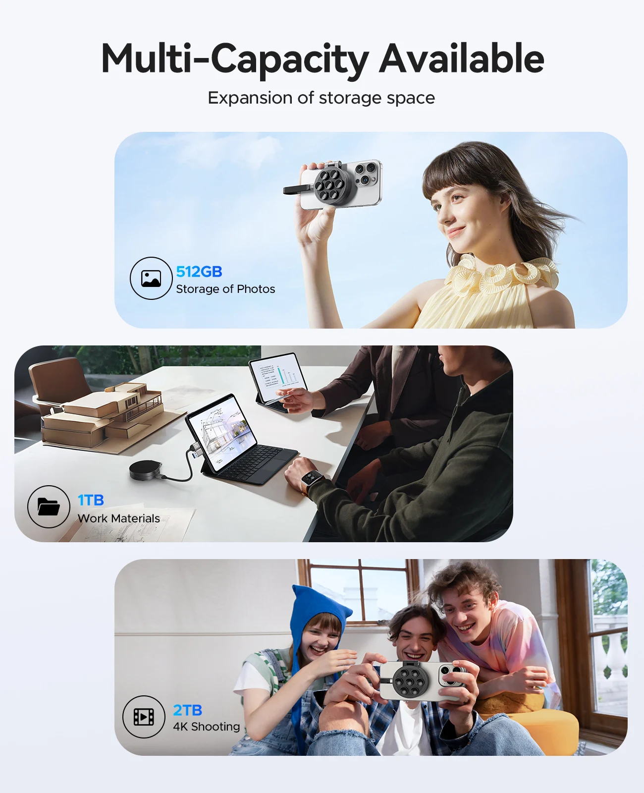 ORICO 마그네틱 SSD 512G 1/2TB 휴대용 외장 SSD 디스크 2000 메가바이트/초 데스크탑 iPhone MacBook 노트북 PC 용 외장 하드 드라이브