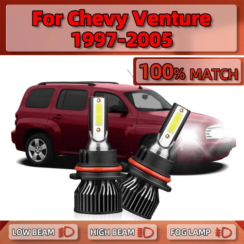 

20000LM Car Headlight Bulbs 6000K Canbus LED Headlamps With Fan 12V For Chevy Venture 1997-1999 2000 2001 2002 2003 2004 2005