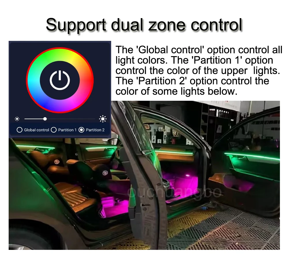 2 Luci Di Benvenuto Per Auto - Proiettore Logo Portiera, Ali D'Angelo, Nero - Foto 11