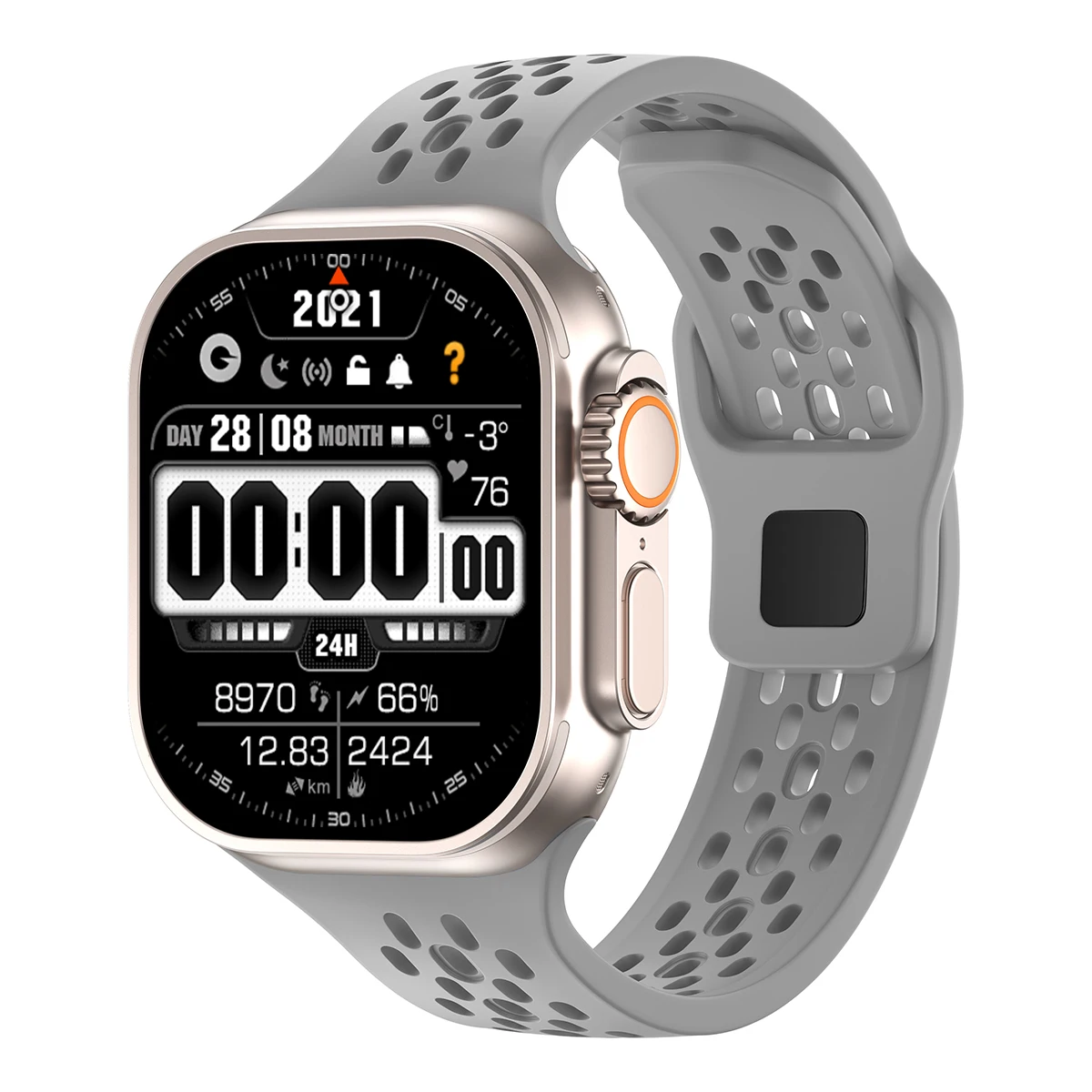Premium Silicone Smartwatch Band - Versatile Strap in Multiple Sizes