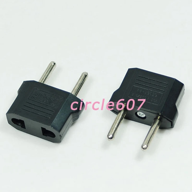 Y1UB EU Plug Adapter Socket US To EU Plug Power Adapter Converter American to US Travel Socket Outlet
