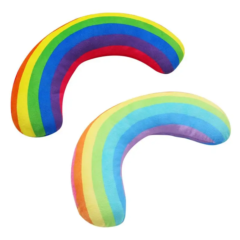 

Cat Calming Pillow Rainbow Little Pillow For Cats Soft And Durable Throw Toys Interactive Cat Kicker Toys For Indoor Cats