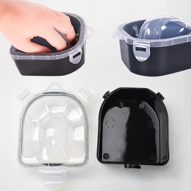 

Черная двухслойная чаша для лечения Ногтей Ручная стирка средство для снятия лака для ногтей Чаша для маникюра Улучшенная утолщенная ацетоновая чаша для замачивания