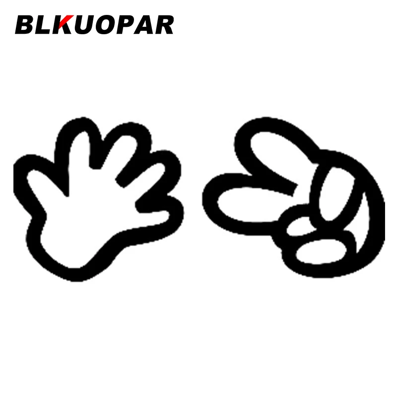 Стикеры BLKUOPAR с ножницами и шагом для автомобиля Солнцезащитная модная наклейка