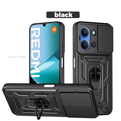 Durable Armor Shockproof Cell Phone Case - Two Size Options Available for Redmi 15C 173.2mm (Black)
