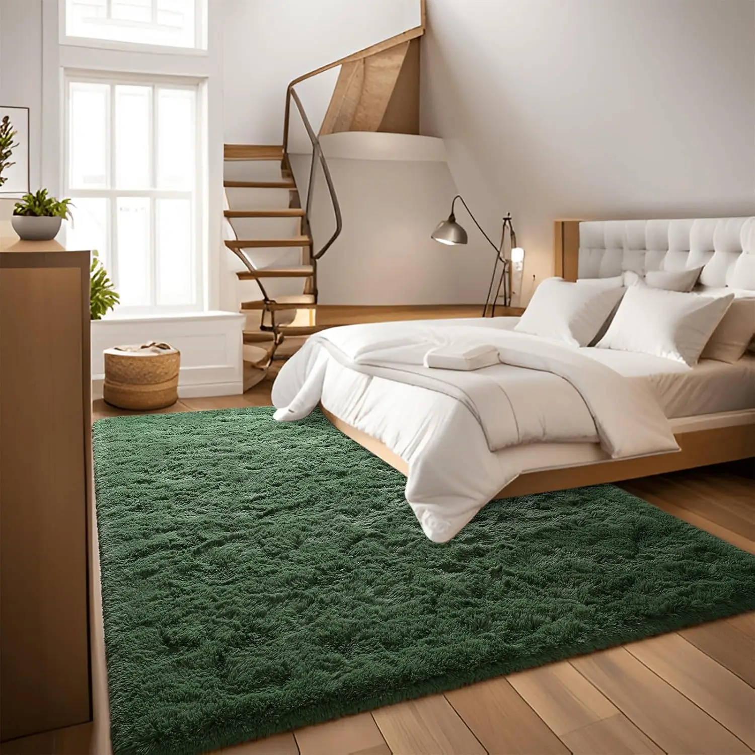 Fluffy Shaggy Rugs Plush Carpet for Girls Bedroom Soft Kids Room Carpets Large Bedside Rug Upgrade Non-Slip Rugs