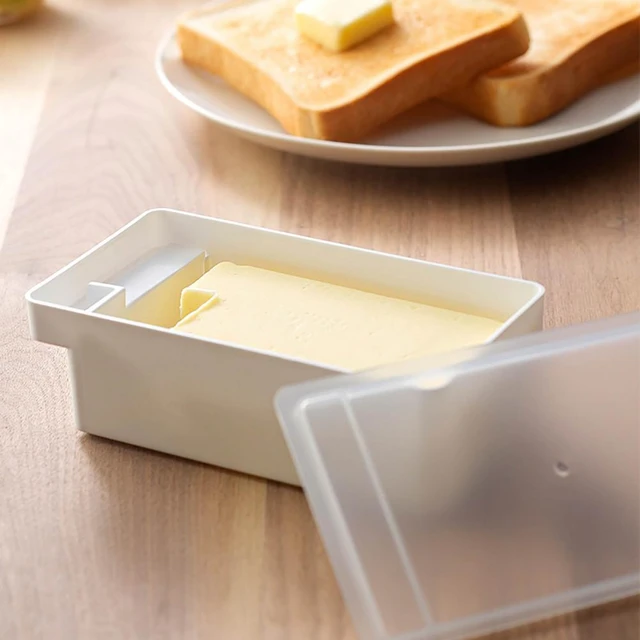 Joie Butter Dish Transparent Lid Plastic BPA Free Kitchen Storage Butter  Container Box Cheese Storage Box Kitchen Utensils - AliExpress