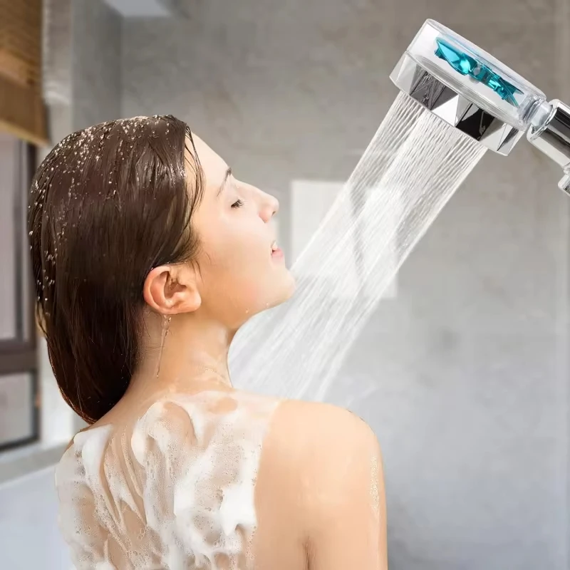 Xiaomi Handheld 360 Degrees Rotation Turbo Fan Shower Head High Pressure Water Saving Spray Shower Filters Bathroom Accessories 2