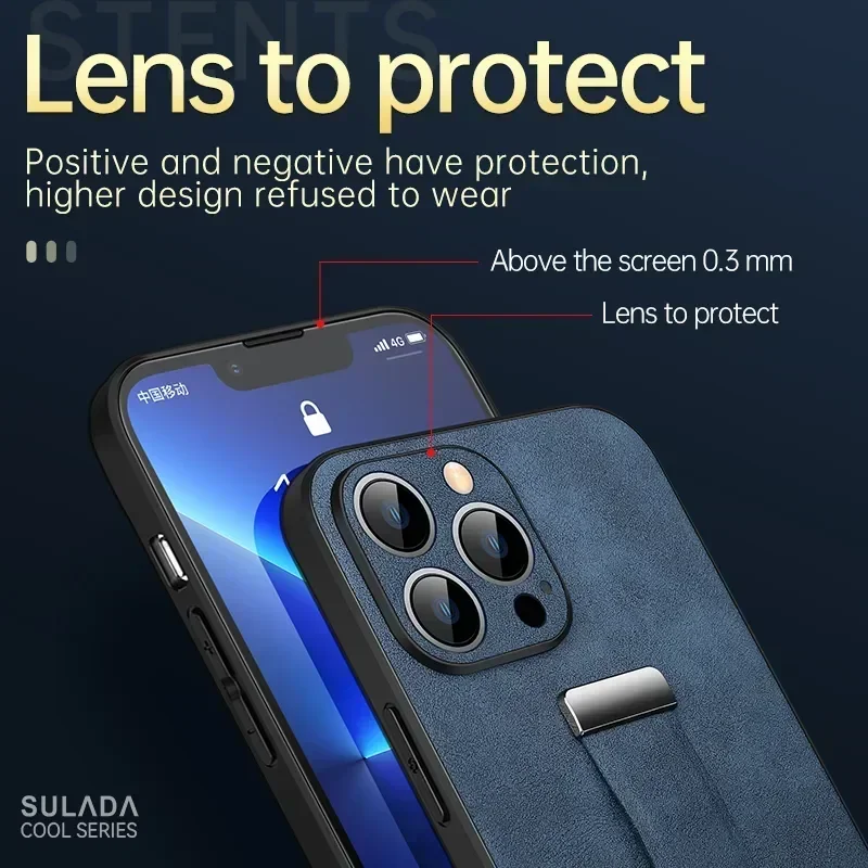 For IPhone 15 Pro Case Leather Trendy Cool Skin Protection for IPhone15 14 13 12 Pro Max Plus Case Ultra-thin Soft Shell