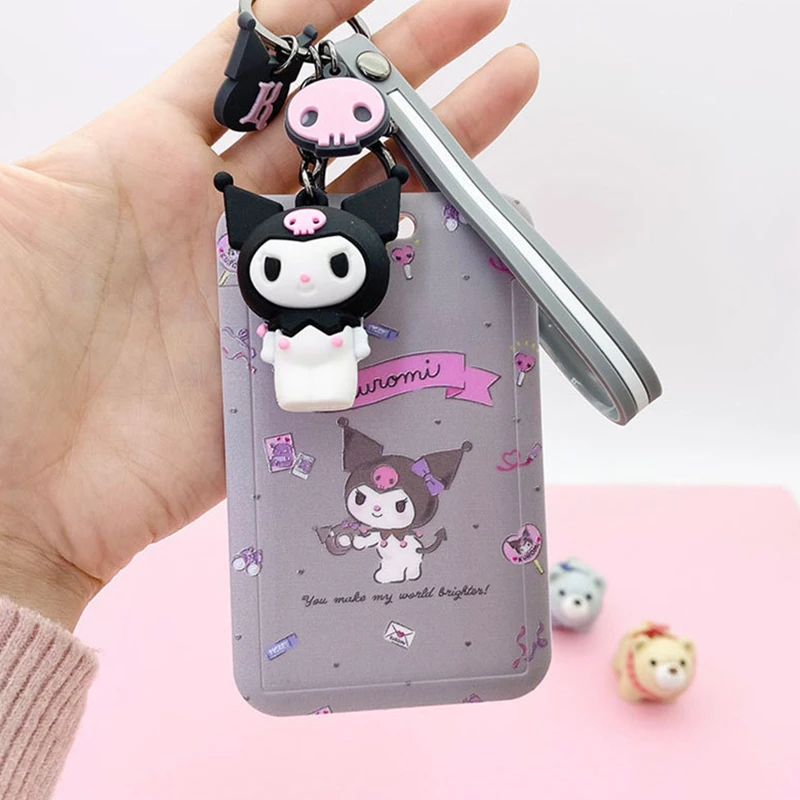 Plush Keychain Key Chain Bunny Keychain Balloon Dog Keychain Kawaii Sanrio Cinnamoroll My Melody Anime Keychain Pendant Purin Dog Cat Cute Card Holder Plastic Lanyard Card Holders for Girl