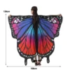 Fashion Butterfly Wing Polyester Beach Towel Cape Scarf Women Christmas Halloween Gift Summer Printed Towel Fashion Lady Clothes 6