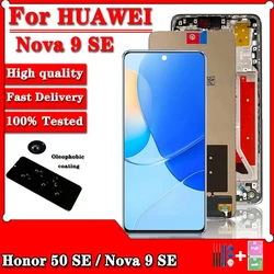 6.78“For Huawei nova 9 SE 9SE 5G JLN-LX1 LCD Display Screen Touch Panel Digitizer For Honor 50 SE JLH-AN00 LCD Frame Display