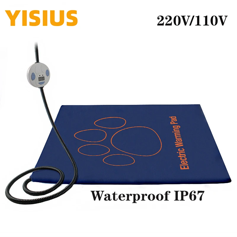 YISIUS Dog Electric Heating Blanket Pet Heated Pad Cat Winter Warmer