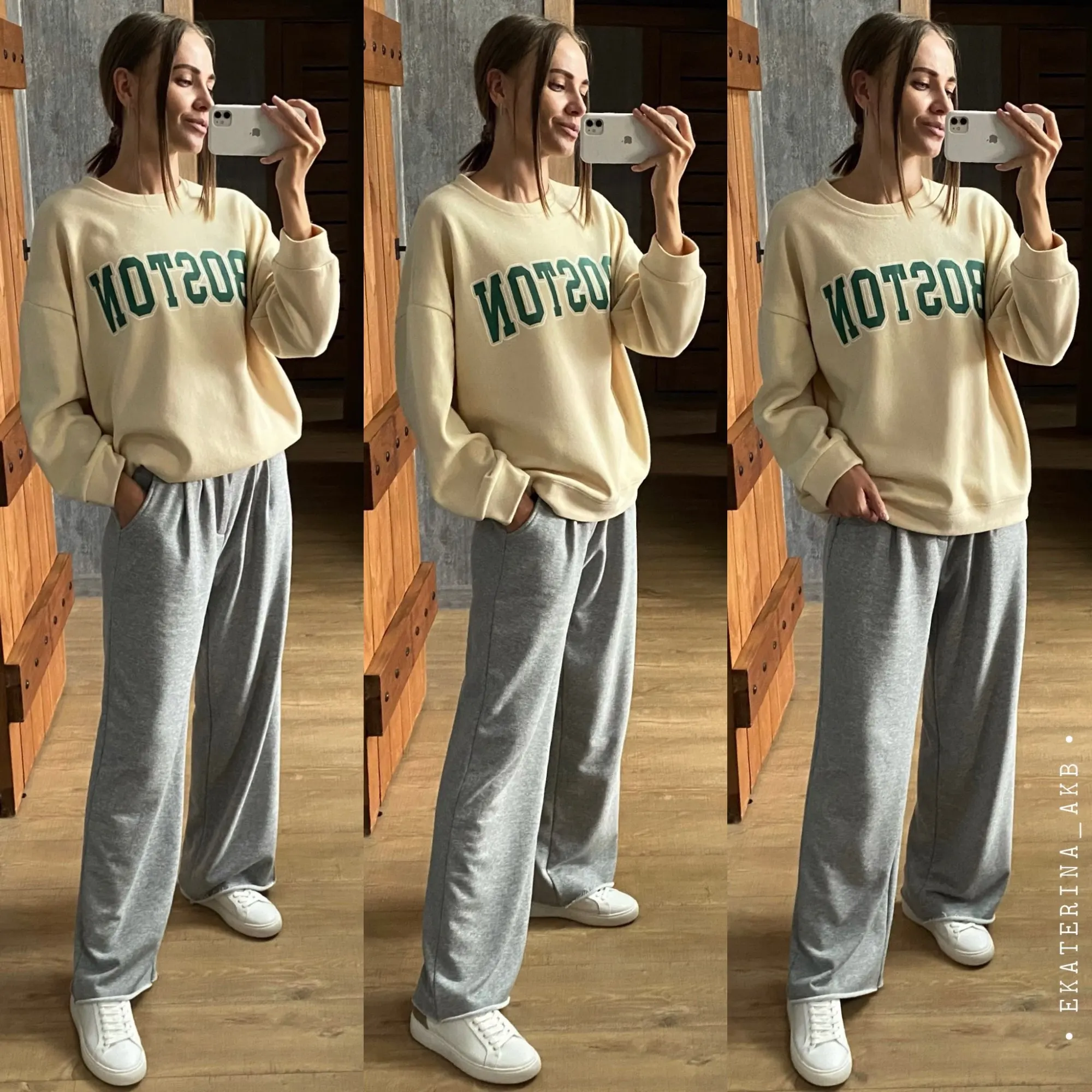 

Sweater women's 2023 spring and autumn new coat design small Korean version lazy wind loose cotton letter top trend sweatshirt