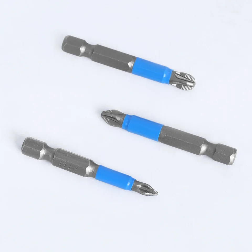 전기 팁 크로스 스크루 드라이버 헤드, S2 스틸 미끄럼 방지 스크루 드라이버, PH1 PH2 PH3 PZ1 PZ2 PZ3 비트, 6 개, 12 개 세트