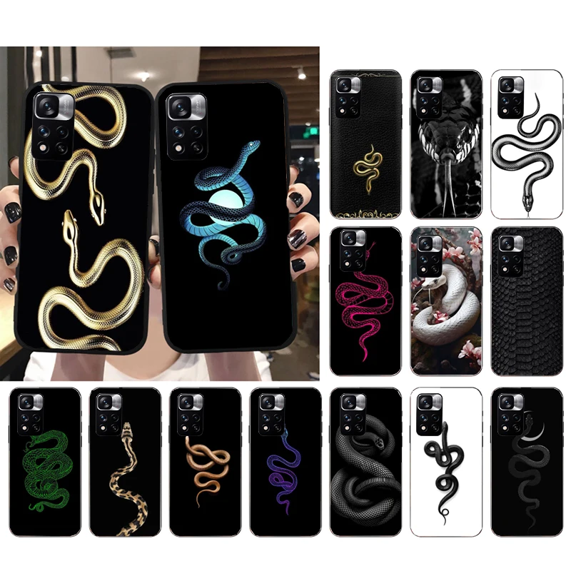 

Snake Skin Phone Case For Xiaomi Redmi Note 12 Pro 11S 11 10 Pro 10S Note 12R 12S 12 ProPlus Redmi 10 9C 12