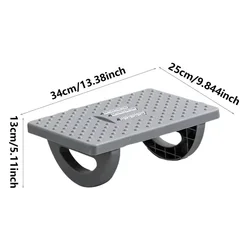 Ergonomic Portable Foot Stool with Massage Rollers for Enhanced Comfort (Gray - A1)