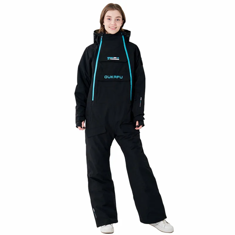 

Free Shipping Winter One Piece Snowsuits Snowboard Jacket Women One Piece Ski Suit Waterproof Warm Snowboard Wear Ski Jumpsuits