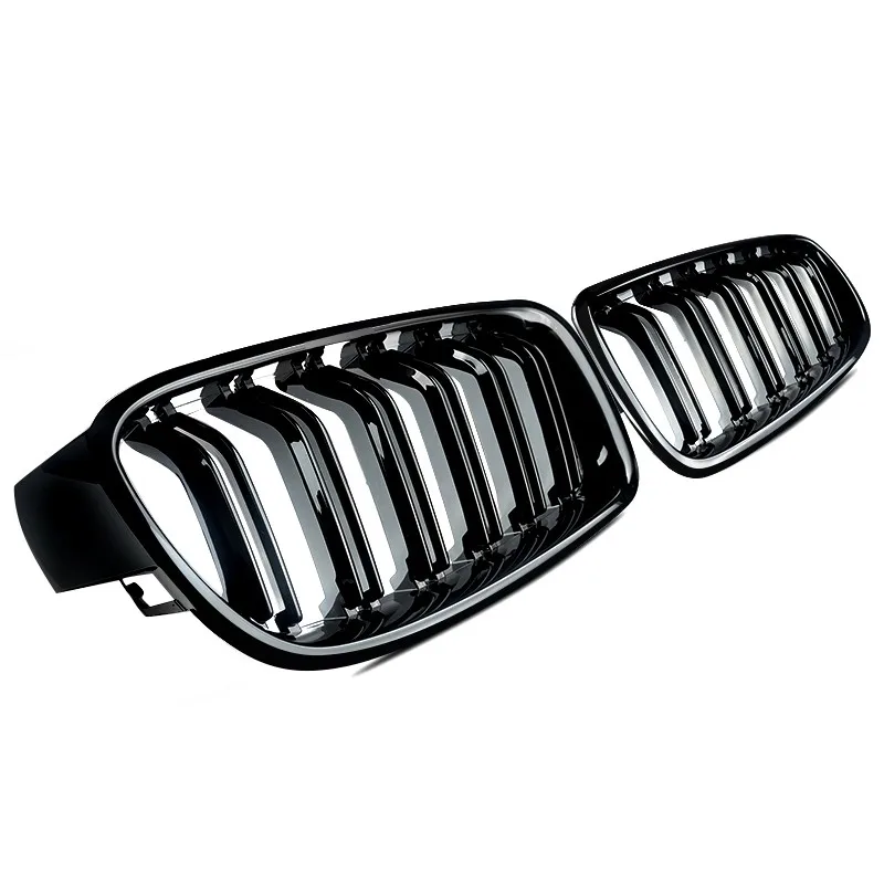 Für BMW F30 F31 3er Serie 320d 330d 340i 2012 2013 2014 2015 2016 Nierengrill Hochglanz Schwarz Twin M3 Look Sport Frontgrill – Detail 9