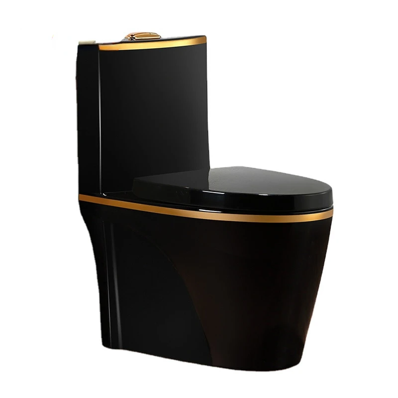 ChineseLuxuryBlackGoldenSanitaryWareBathroomCeramicColored