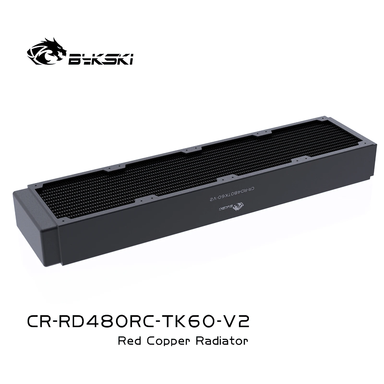 Bykski 이중 열 구리 라디에이터, 수냉식 냉각기, 열교환기 CR-RD480RC-TK60-V2, 480mm, 4x12cm, 60mm