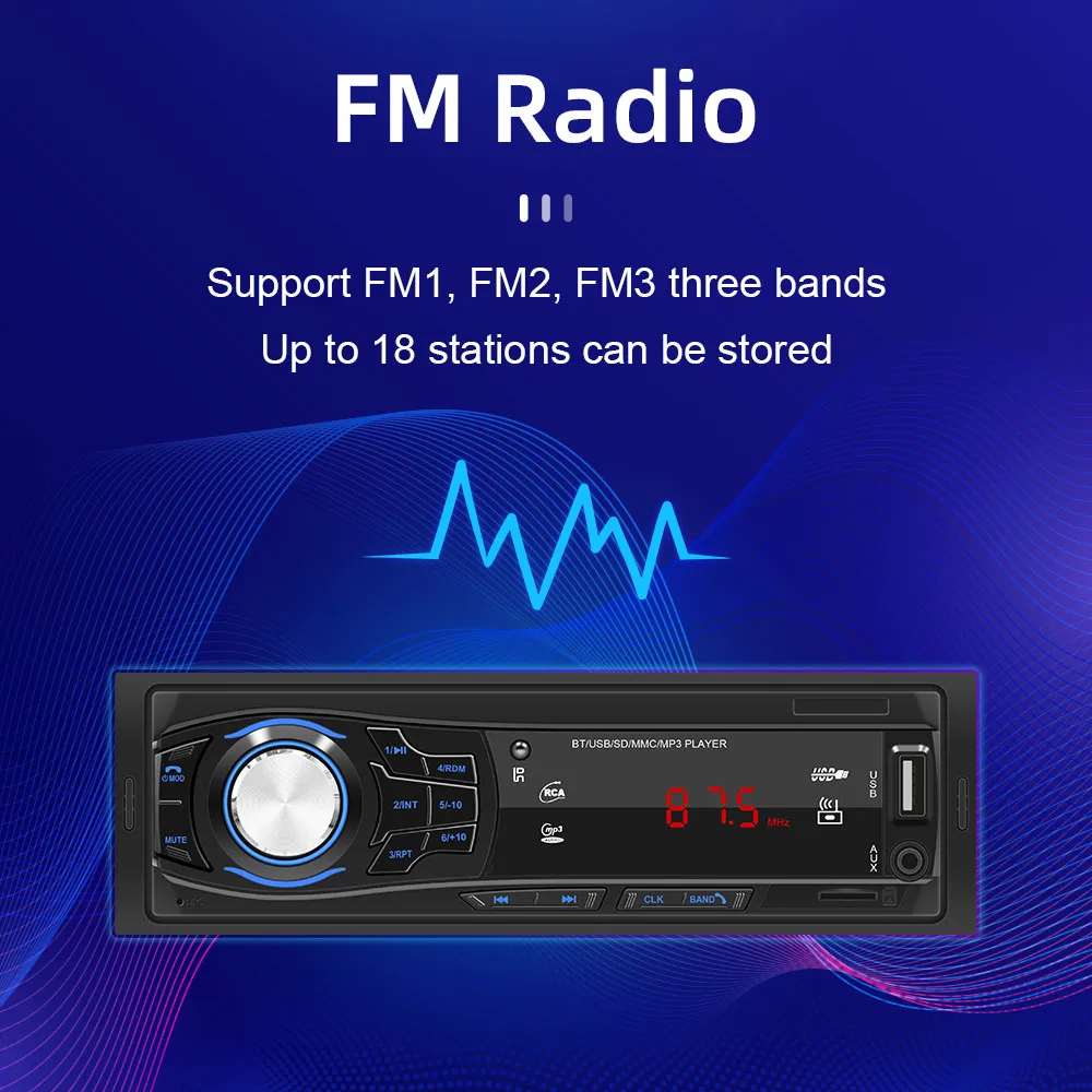Auto radio, 4 x 45W, BT, FM, USB/SD/AUX, daljinski upravljač - SAL