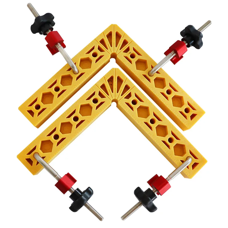 

2 Set 90 Degrees L-Shaped Auxiliary Fixture Splicing board Positioning Panel Fixed clip Carpenter Square Ruler Woodworking tools