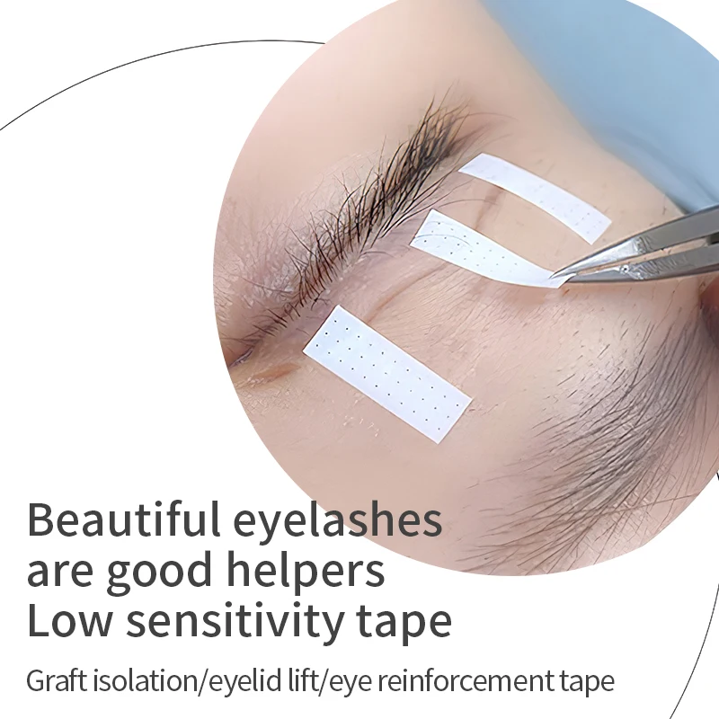 Velkoobchod 4mm šíře řasa prodloužení páska líčení prodyšné anti-allergy snadný na dřít micropore páska odborný lashes páska