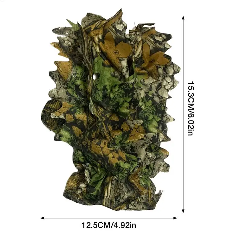 3D Camouflage Hunting Gloves Sneaky Comfortable Non-slip Durable 3D Leaf Gloves For Hunting Shooting Photography Leaf Gloves