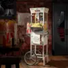 Midway Movie Theater-Style Popcorn Machine Maker with Cart and 10-Ounce Kettle - Cream, Vintage-Style Popper on Wheels 2
