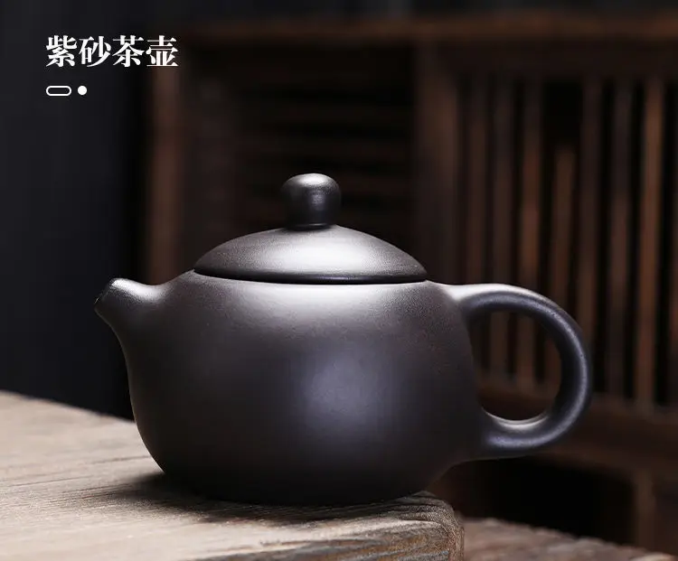紫砂カンフーティーセット9セット 紫粘土中国カンフー茶セット宜興ティーポットティーポットカップ
