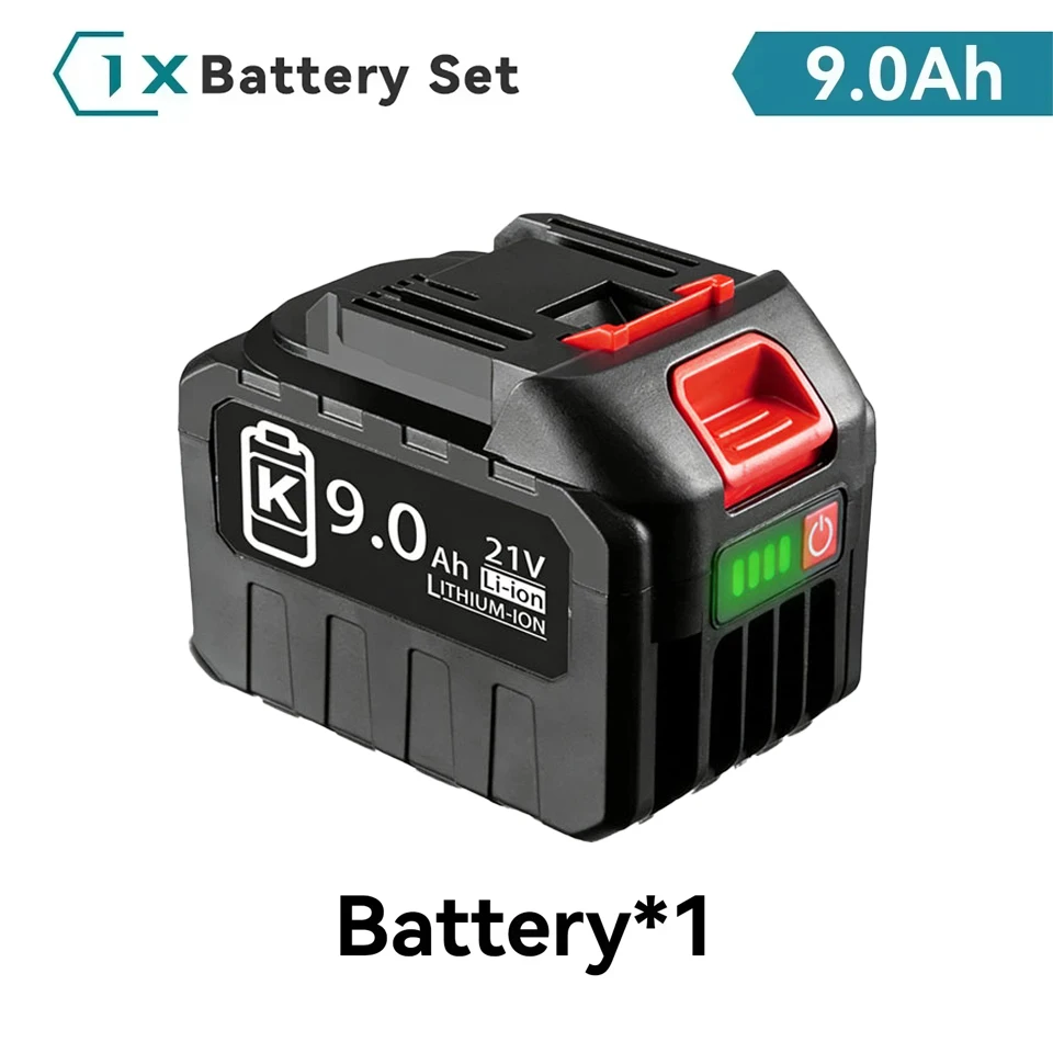 18V 21V MAX 9.0Ah Li-ion Replacement Battery for Makita BL1830 BL1840 BL1850 BL1
