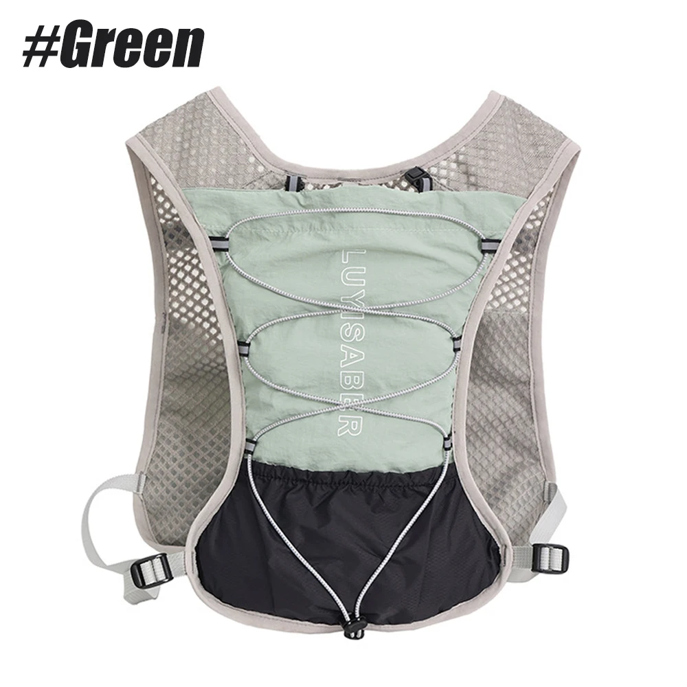 Hidrasyon Koşu Atleti Hafif, Nefes Alabilir Ayarlanabilir Trail Maraton Bisiklet Sırt Çantası insanlar için, Çok Cepli Su Mesanesi