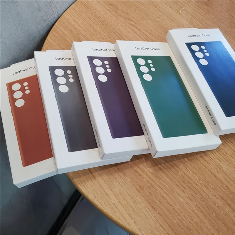 For Samsung Galaxy S24 Plus S24+ Leather Case High Quality Soft Cover Silky Touch Protective Case For Galaxy S24 Ultra S24 Case