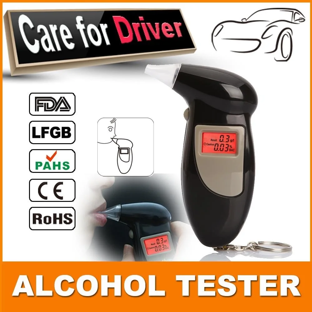 Digital Alcohol Tester for Car Driving Safety High Accuracy BAC Tester Portable Alcohol Detector for Pe alcohol tester