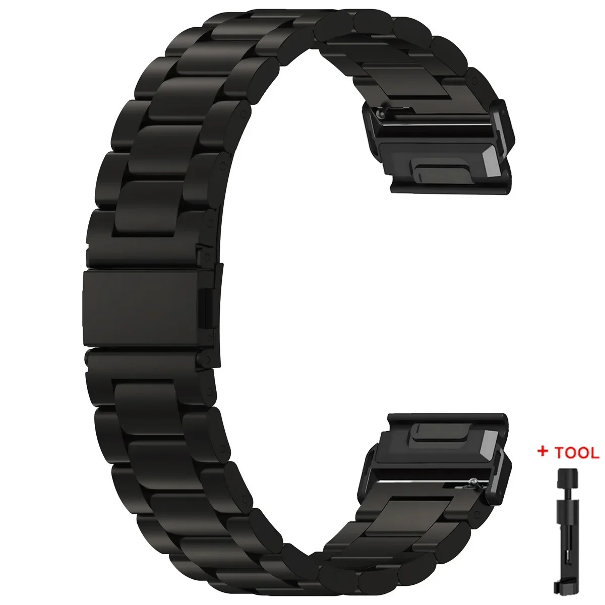Stainless Steel Metal Watch Strap – Quick Easy Fit, 26/22mm