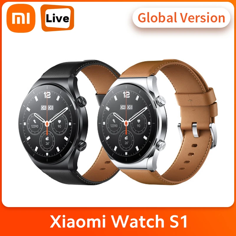 Новинка умные часы Xiaomi Watch S1 дисплей AMOLED 1 43 дюйма пульсометр оксиметр в крови